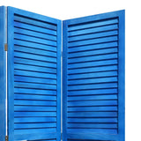 3 Panel Light Blue Shutter Screen Room Divider - Homeroots - Flyclothing LLC