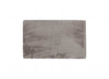 Luxe Faux Rabbit Fur Rectangular Rug 3' X 5' - Grey - Homeroots - Flyclothing LLC