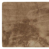 Luxe Faux Rabbit Fur Rectangular Rug 3' X 5' - Taupe - Homeroots - Flyclothing LLC