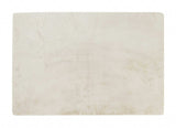 Luxe Faux Rabbit Fur Rectangular Rug 5' X 8' - Ivory - Homeroots - Flyclothing LLC