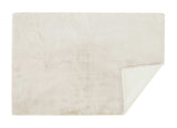 Luxe Faux Rabbit Fur Rectangular Rug 5' X 8' - Ivory - Homeroots - Flyclothing LLC