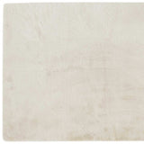 Luxe Faux Rabbit Fur Rectangular Rug 5' X 8' - Ivory - Homeroots - Flyclothing LLC