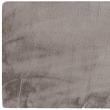 Luxe Faux Rabbit Fur Rectangular Rug 5' X 8' - Grey - Homeroots - Flyclothing LLC