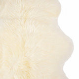 2' X 3' Ivory New Zealand Natural Sheepskin Rug - Homeroots - Flyclothing LLC
