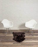 2' X 3' Chocolate New Zealand Natural Sheepskin Rug - Homeroots - Flyclothing LLC