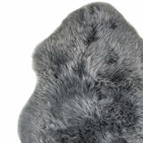 2' X 3' Warm Gray New Zealand Natural Sheepskin Rug - Homeroots - Flyclothing LLC