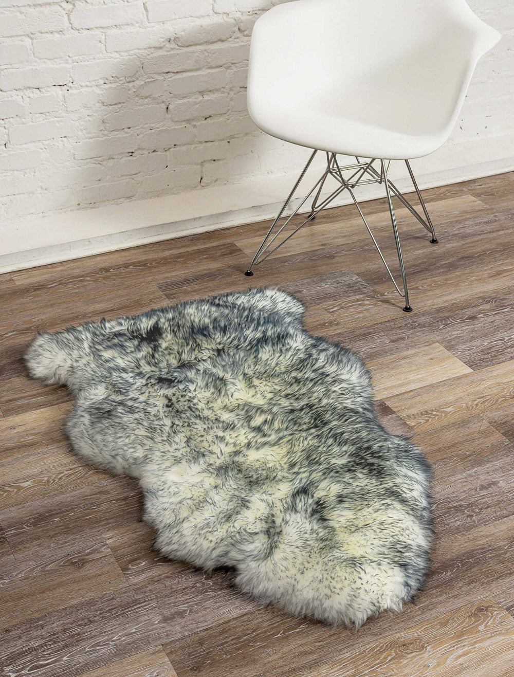 2' X 3' Gray Mist New Zealand Natural Sheepskin Rug - Homeroots - Flyclothing LLC