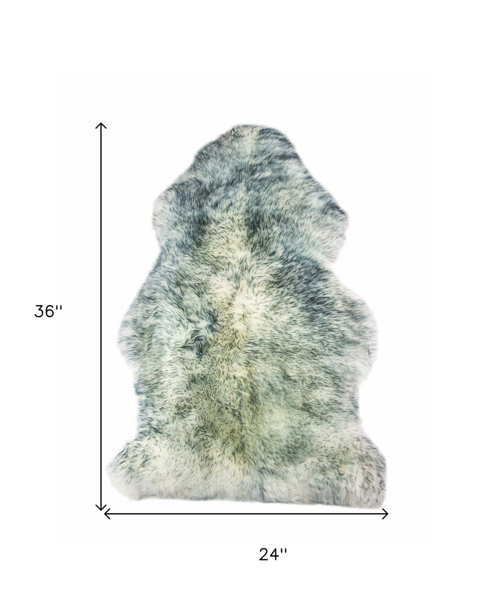 2' X 3' Gray Mist New Zealand Natural Sheepskin Rug - Homeroots - Flyclothing LLC