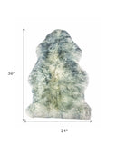 2' X 3' Gray Mist New Zealand Natural Sheepskin Rug - Homeroots - Flyclothing LLC