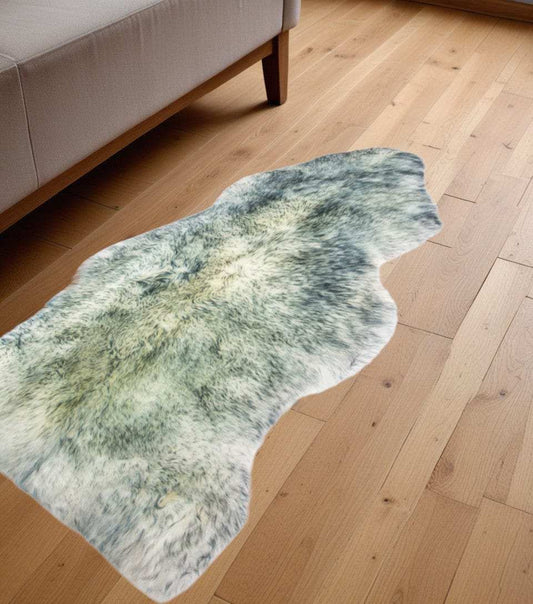 2' X 3' Gray Mist New Zealand Natural Sheepskin Rug - Homeroots - Flyclothing LLC