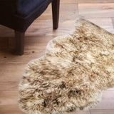 2' X 3' Dark Cream New Zealand Natural Sheepskin Rug - Homeroots - Flyclothing LLC