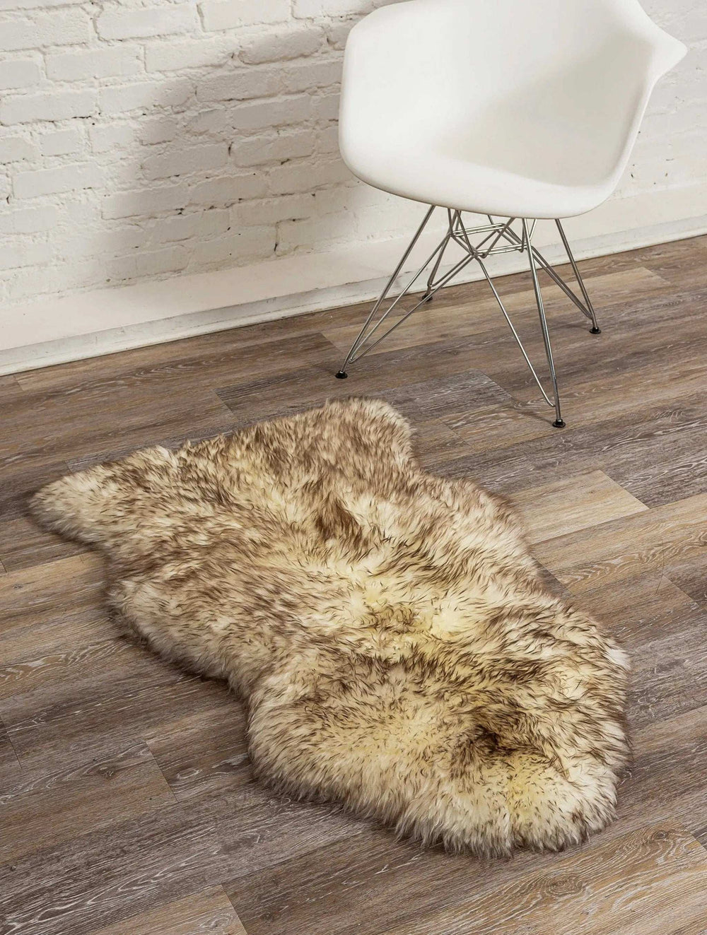2' X 3' Dark Cream New Zealand Natural Sheepskin Rug - Homeroots - Flyclothing LLC