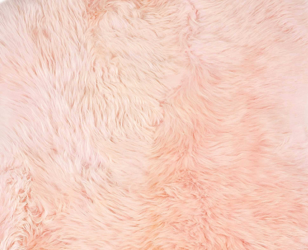 2' X 3' Rose New Zealand Natural Shearling Sheepskin Rug - Homeroots - Flyclothing LLC