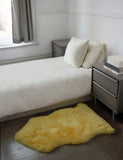 2' X 3' Yellow New Zealand Natural Sheepskin Rug - Homeroots - Flyclothing LLC