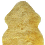 2' X 3' Yellow New Zealand Natural Sheepskin Rug - Homeroots - Flyclothing LLC