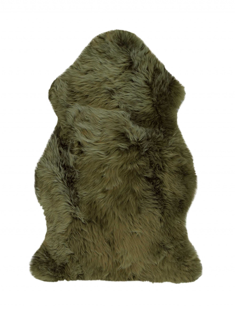2' X 3' Khaki Green New Zealand Natural Sheepskin Rug - Homeroots - Flyclothing LLC