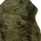 2' X 3' Khaki Green New Zealand Natural Sheepskin Rug - Homeroots - Flyclothing LLC