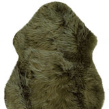 2' X 3' Khaki Green New Zealand Natural Sheepskin Rug - Homeroots - Flyclothing LLC