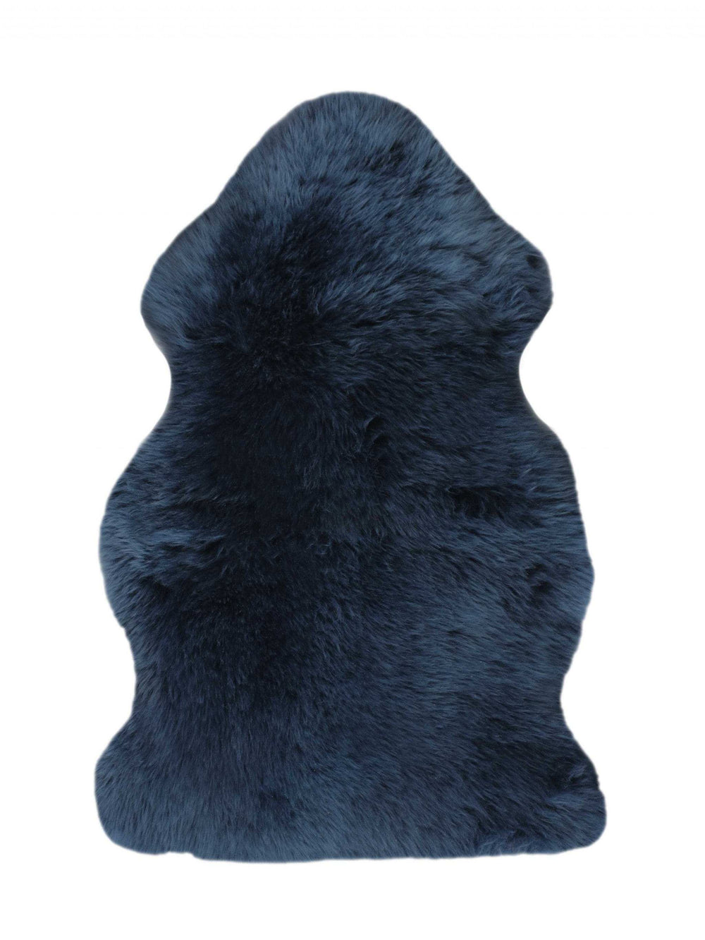 2' X 3' Navy New Zealand Natural Sheepskin Rug - Homeroots - Flyclothing LLC