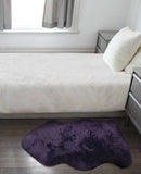 2' X 3' Purple New Zealand Natural Sheepskin Rug - Homeroots - Flyclothing LLC