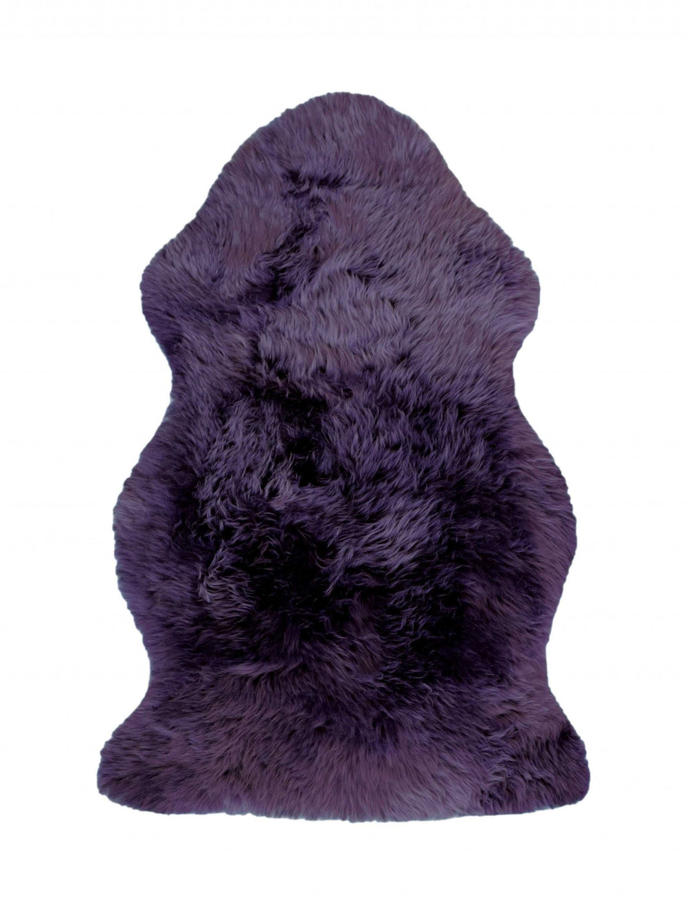 2' X 3' Purple New Zealand Natural Sheepskin Rug - Homeroots - Flyclothing LLC