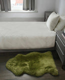 Sage Green New Zealand Natural Sheepskin Rug - Homeroots - Flyclothing LLC
