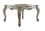 55" Antiqued White Solid Wood And Solid Manufactured Wood Dining Table - Homeroots - Flyclothing LLC