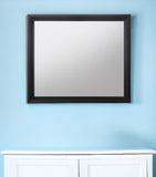 35" Black Accent Mirror - Homeroots - Flyclothing LLC