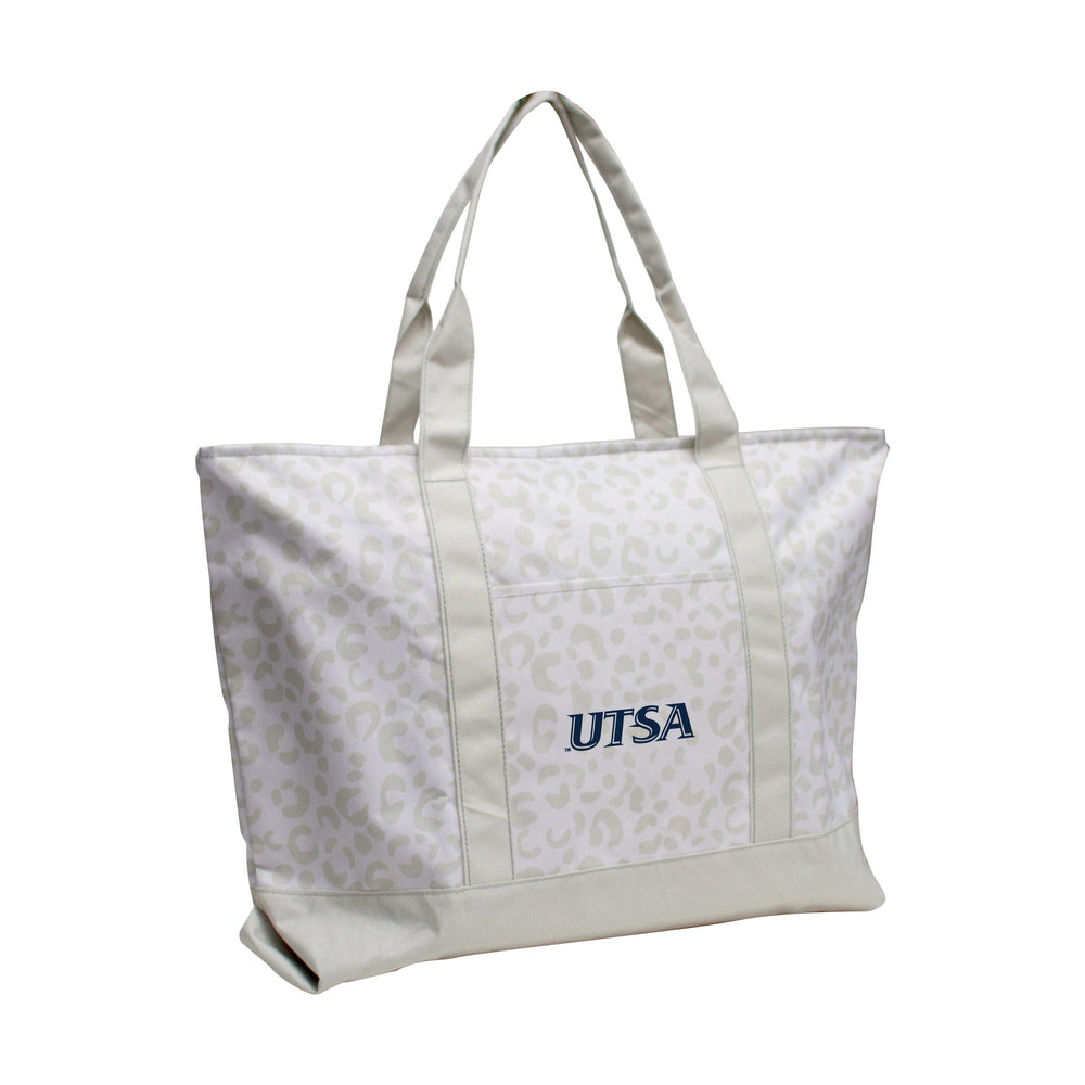 Texas - San Antonio Leopard Pattern Tote - Logo Brands - Flyclothing LLC