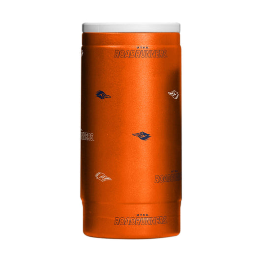 Texas - San Antonio 12oz Step And Repeat Powdercoat SlimCan Coolie - Logo Brands - Flyclothing LLC
