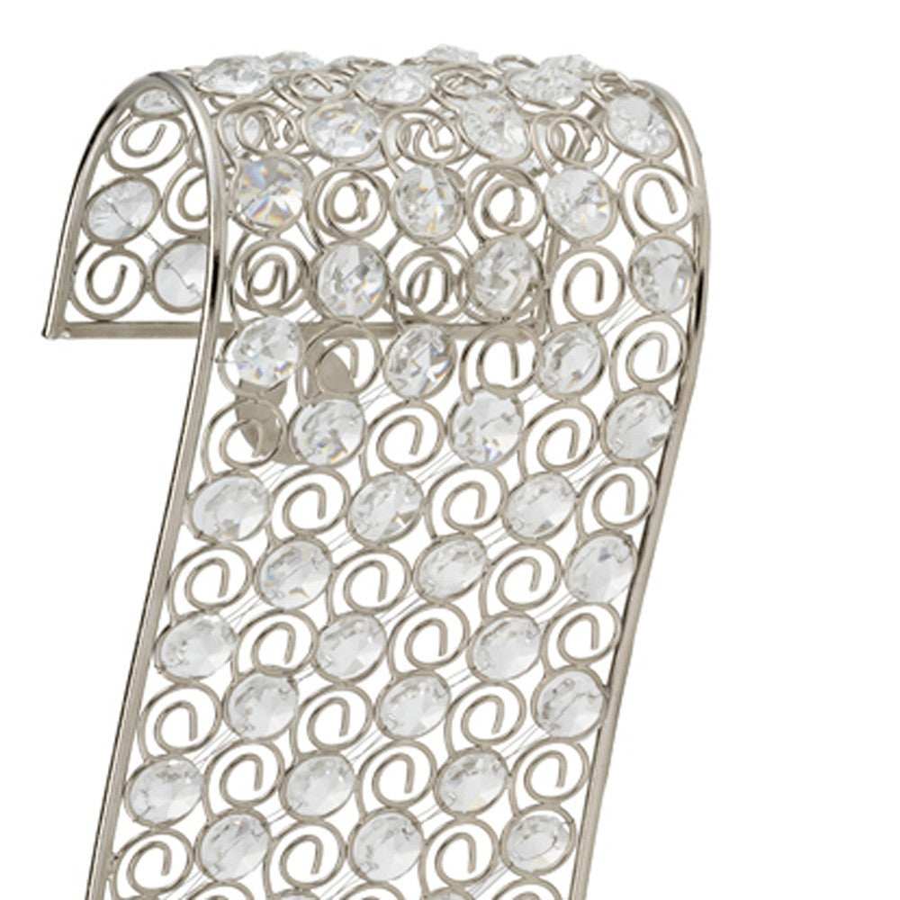 Gold And Faux Crystal Swirling Wall Sconce - Homeroots - Flyclothing LLC