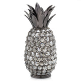 11" Faux Crystal Black And Nickel Pineapple Sculpture - Homeroots - Flyclothing LLC