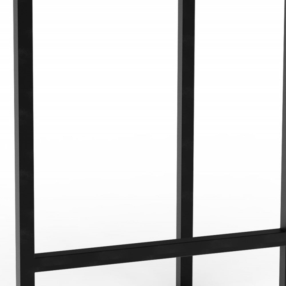 25" Brown And Black Iron Backless Counter Height Bar Chair - Homeroots - Flyclothing LLC