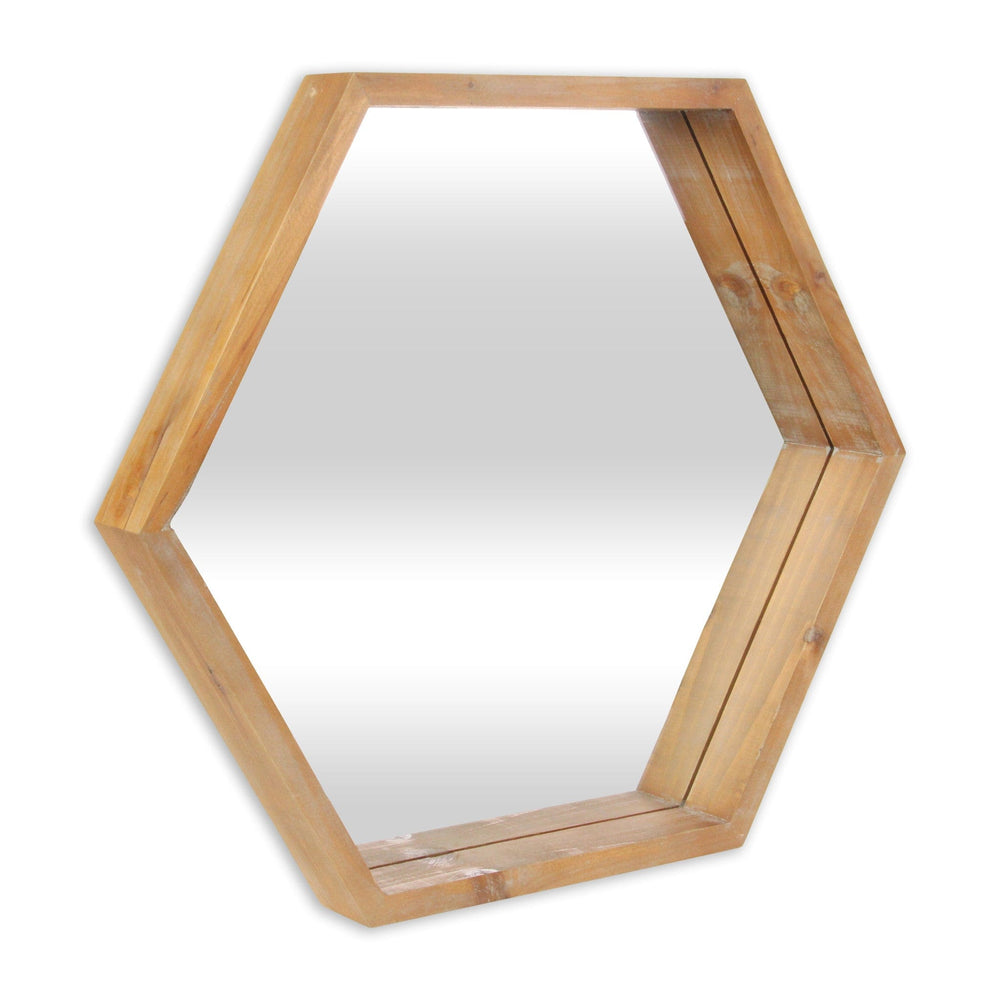 21" Brown Unframed Accent Mirror - Homeroots - Flyclothing LLC