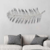 Black And Silver Metal Peacock Feather Wall Decor - Homeroots - Flyclothing LLC
