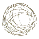 26" Silver Metal Abstract Round Hanging Wall Art Decor - Homeroots - Flyclothing LLC