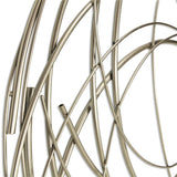 26" Silver Metal Abstract Round Hanging Wall Art Decor - Homeroots - Flyclothing LLC