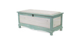 Rectangular Green Wooden With Seat Cushion And Inside Storage Bench - Homeroots - Flyclothing LLC