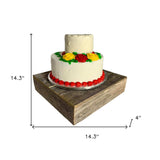 Natural Weathered Gray Cake Stand - Homeroots - Flyclothing LLC