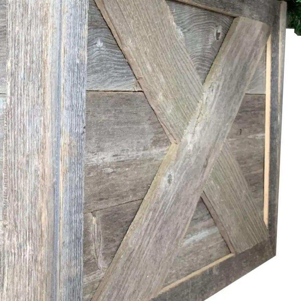 Natural Weathered And Gray Wood Ornamental Wall Decor - Homeroots - Flyclothing LLC