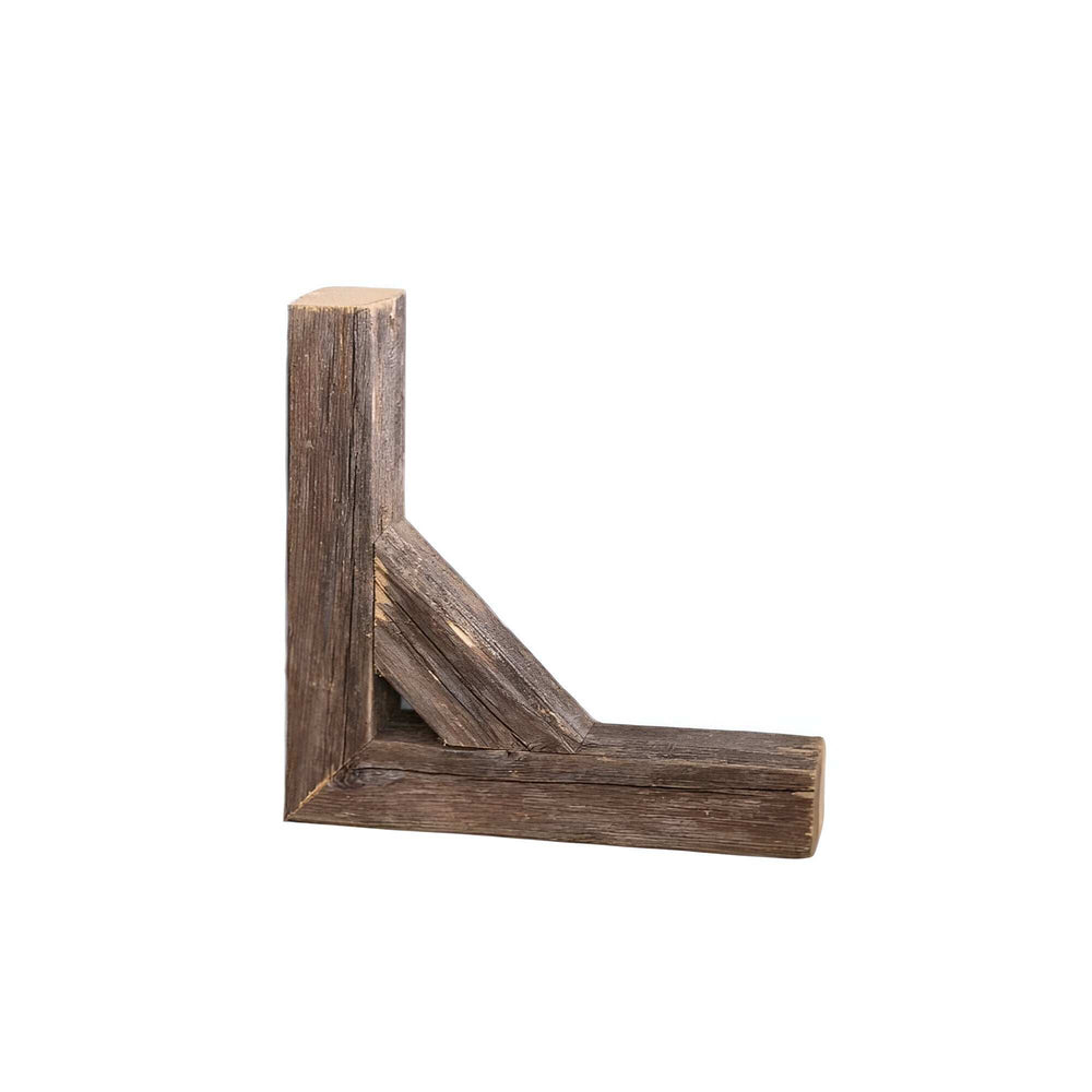 Set Of Two Natural Weathered Gray Corbels - Homeroots - Flyclothing LLC