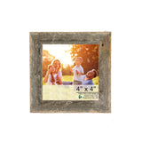 4" X 4" Natural Weathered Gray Picture Frame - Homeroots - Flyclothing LLC