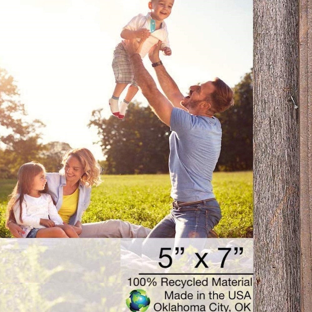 5" X 7" Natural Weathered Gray Picture Frame - Homeroots - Flyclothing LLC