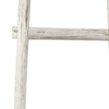 59" X 18" X 2" White Decorative Ladder Shelve - Homeroots - Flyclothing LLC