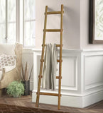 72" X 18"X 2" Brown Decorative Ladder Shelve - Homeroots - Flyclothing LLC
