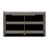 30" Bookcase With 2 Shelves In Washed Grey - Homeroots