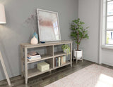 30" Bookcase With 2 Shelves In Washed Grey - Homeroots