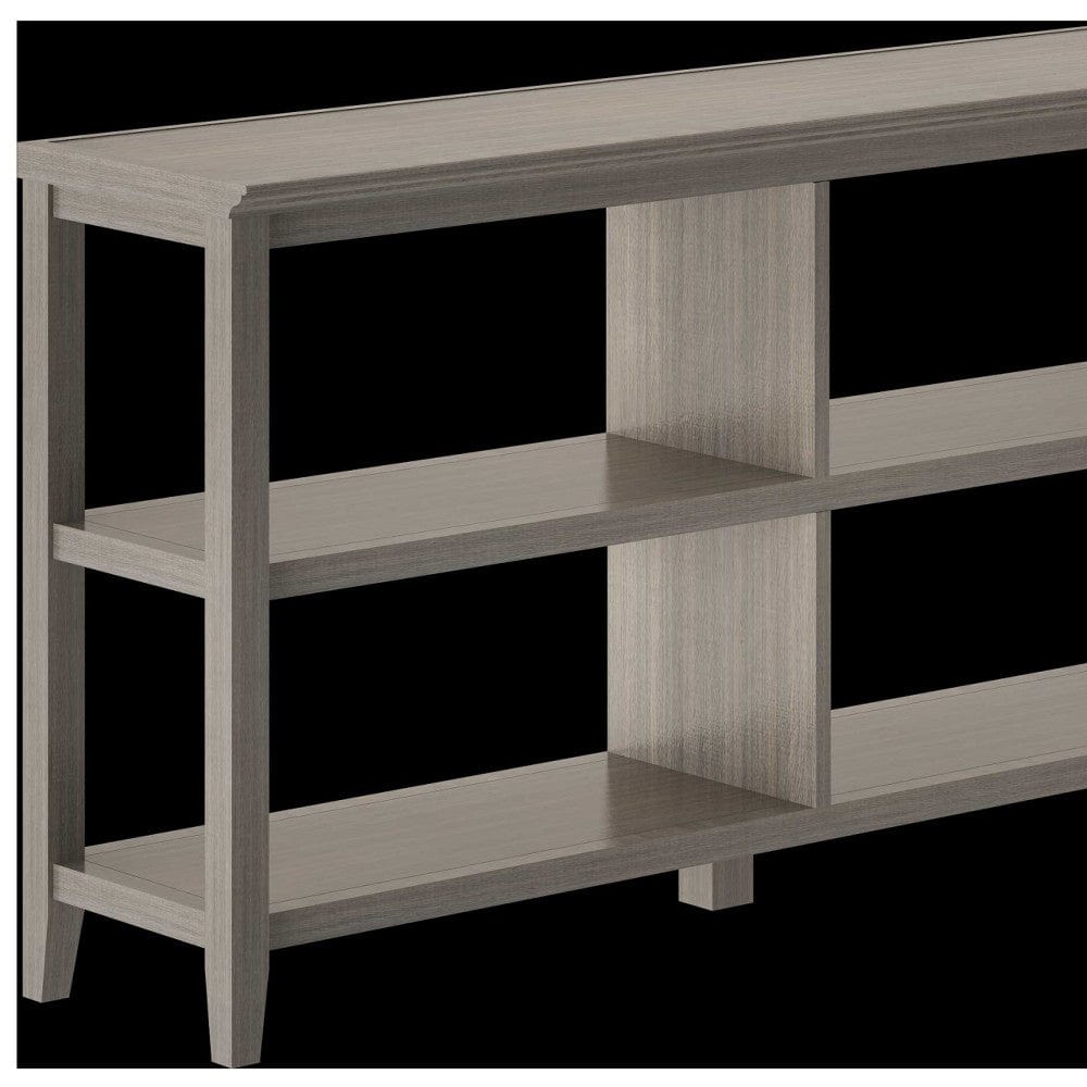 30" Bookcase With 2 Shelves In Washed Grey - Homeroots