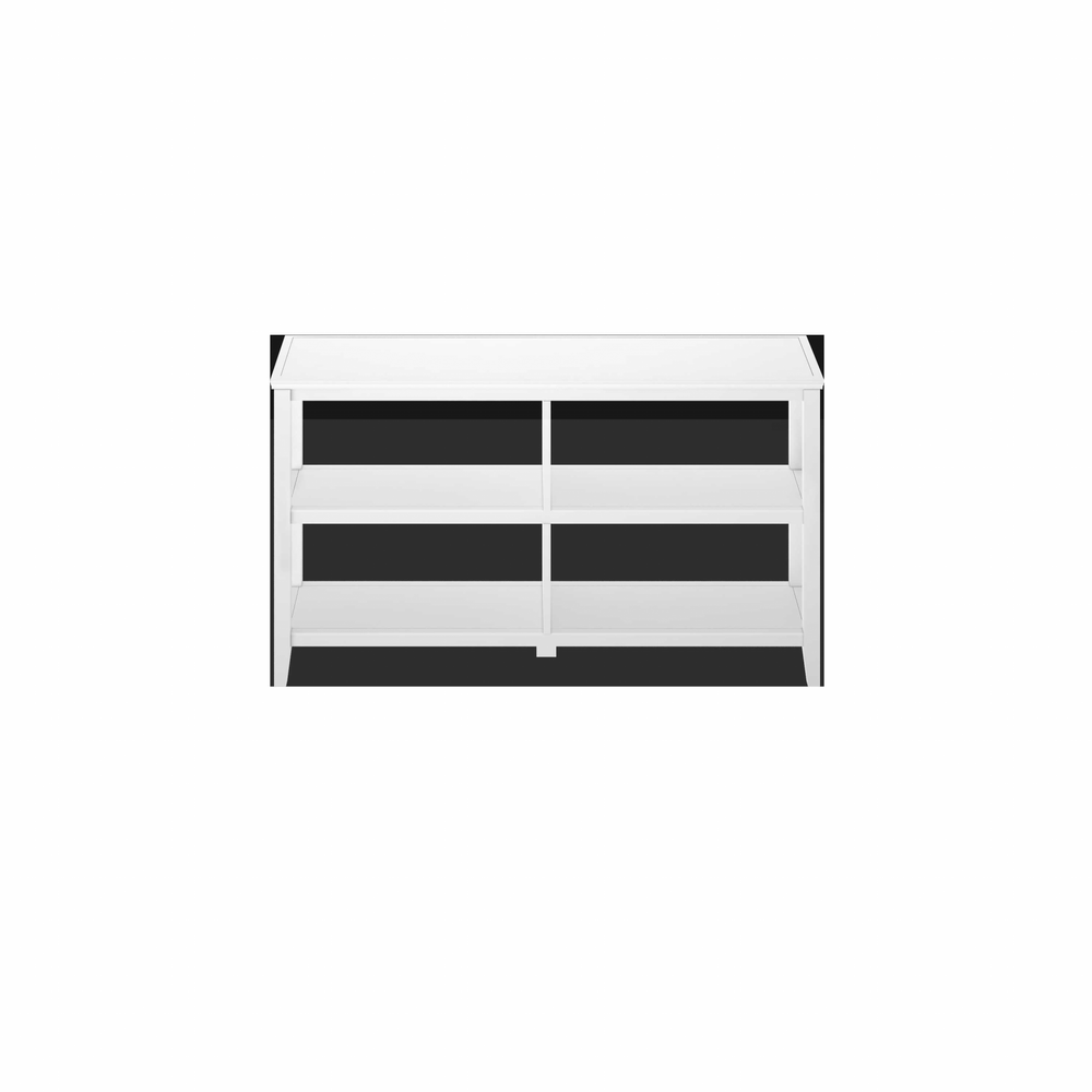 30" White Open Bookcase With Two Shelves - Homeroots - Flyclothing LLC