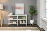 30" White Open Bookcase With Two Shelves - Homeroots - Flyclothing LLC
